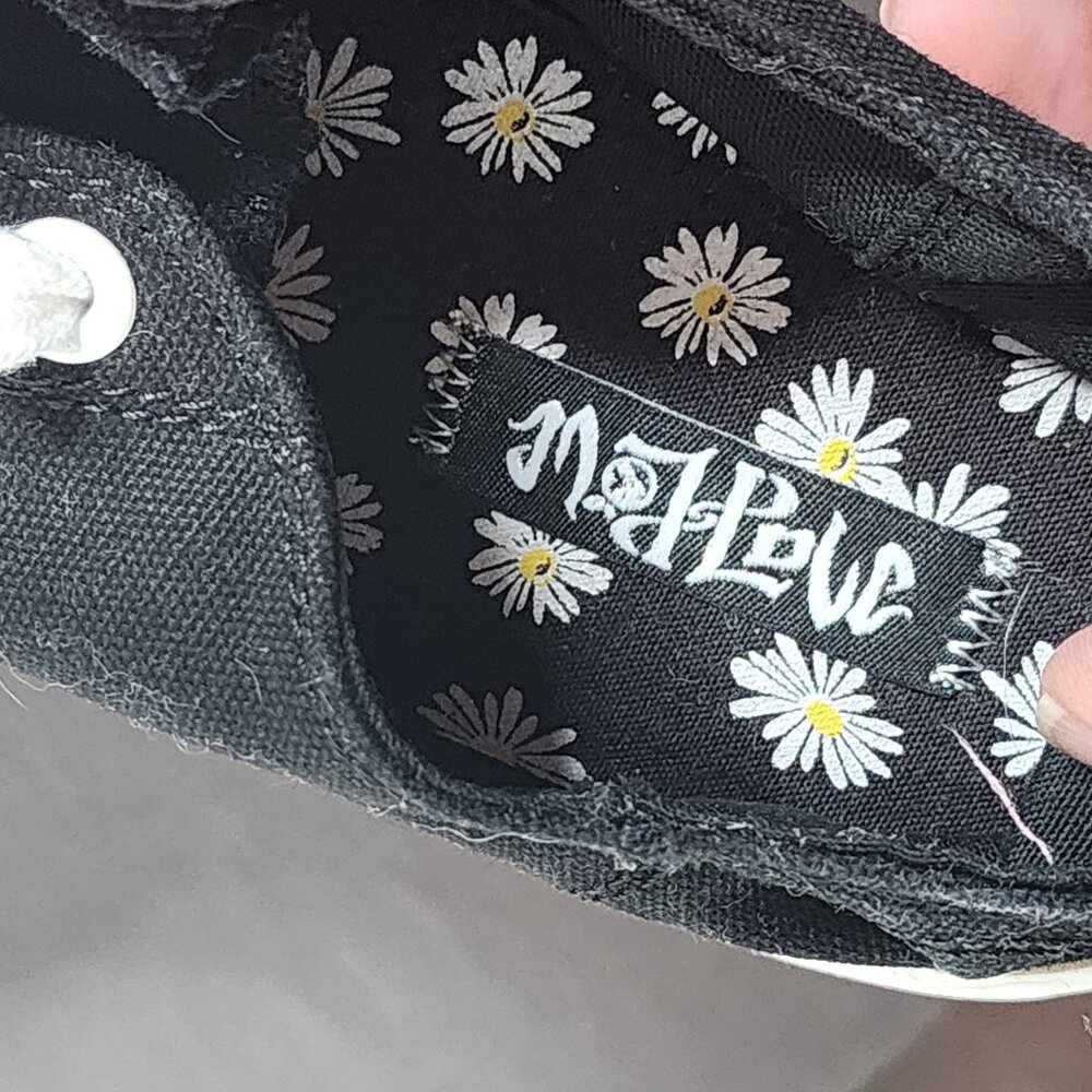 Mad Love Target Black White Cloth Rubber Sole 50% Recycled Fran Sneaker Size 10 - Picture 12 of 16